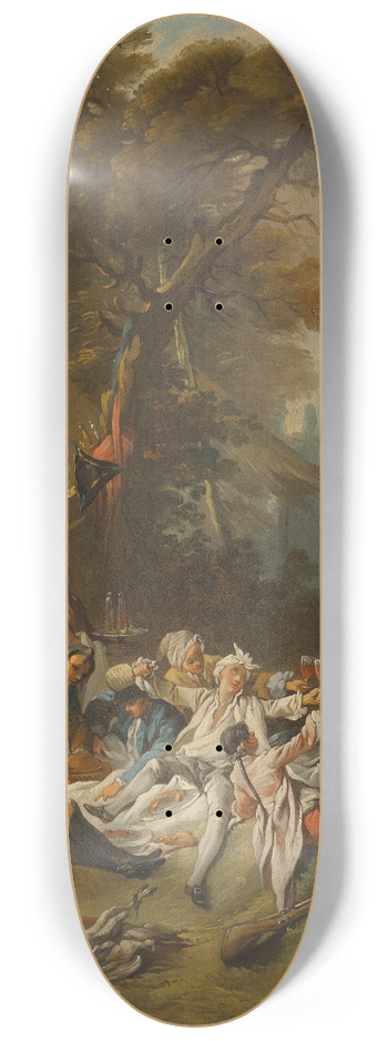 Franois Boucher - The Rest on the Hunt 8.25 inch art skate deck