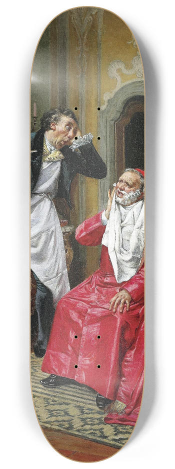 Franois Brunery - The Awkward Barber 8.25 inch art skate deck
