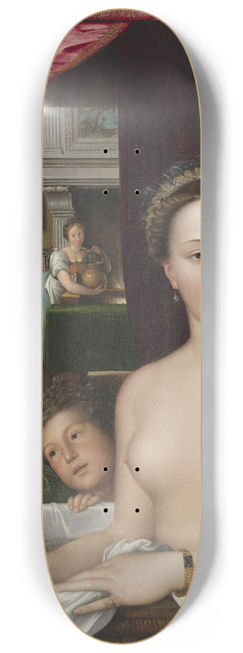Franois Clouet - A Lady in Her Bath 8.25 inch art skate deck