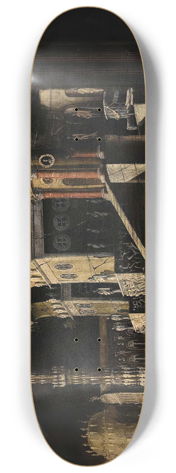 Franois de Nom - View Of An Imaginary Palace 8.25 inch art skate deck