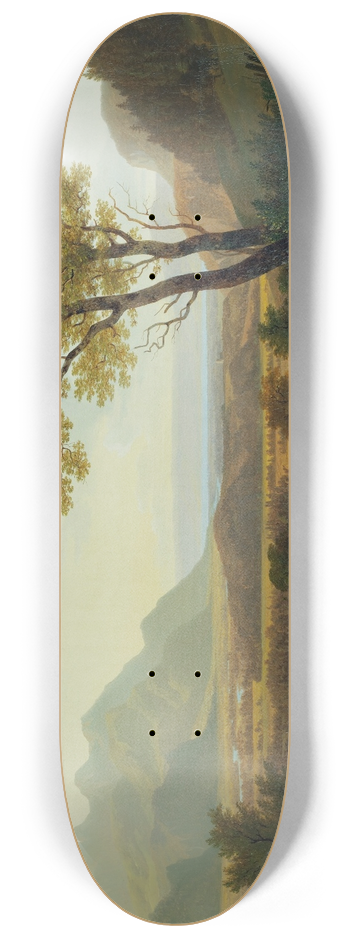 Franois Diday - Lowlands With Lake Geneva 8.25 inch art skate deck