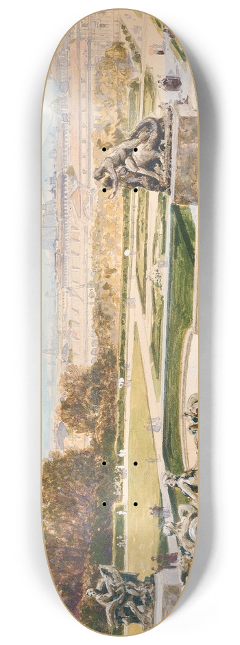 Friedrich Frank - View from the Belvedere over Vienna 8.25 inch art skate deck