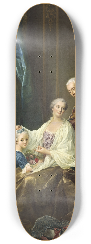 Franois-Hubert Drouais - Family Portrait 8.25 inch art skate deck