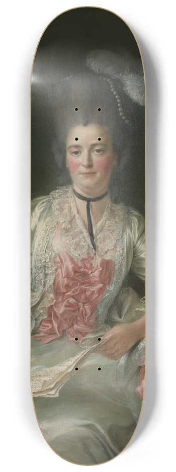 Franois-Hubert Drouais - Marie Rinteau, called Mademoiselle de Verrires 8.25 inch art skate deck