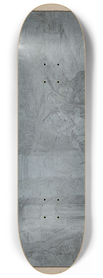 Franois Lemoyne - The Flight into Egypt 8.25 inch art skate deck