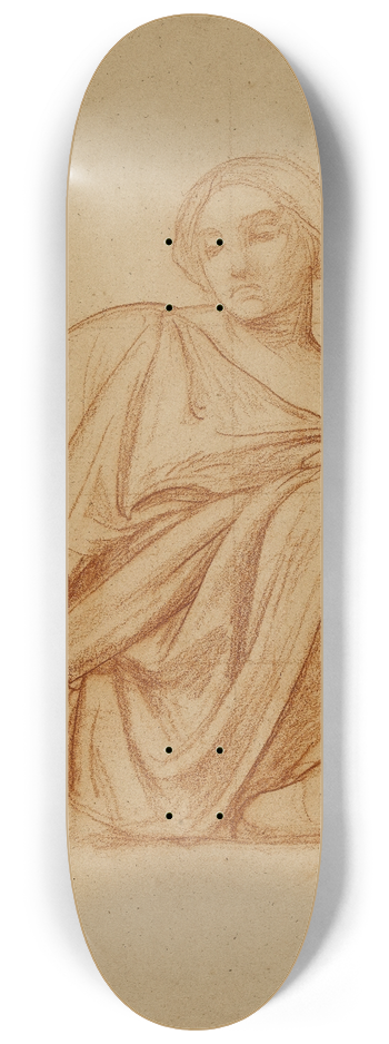 Franois-Lon Benouville - Femme assise drape 8.25 inch art skate deck
