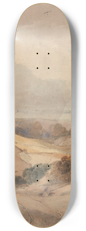 Franois Louis Thomas Francia - Mousehold Heath, Norwich 8.25 inch art skate deck