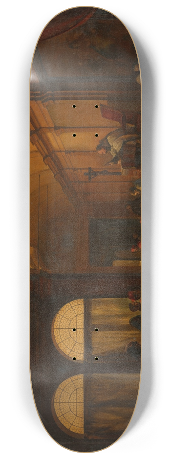 Franois-Marius Granet - Before the Conclave 8.25 inch art skate deck