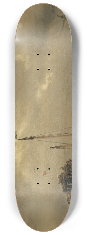 Franois Musin - Le retour des pcheurs 8.25 inch art skate deck