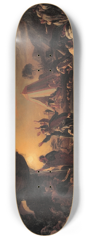 Franois Perrier - Moses draws water from the Rock 8.25 inch art skate deck
