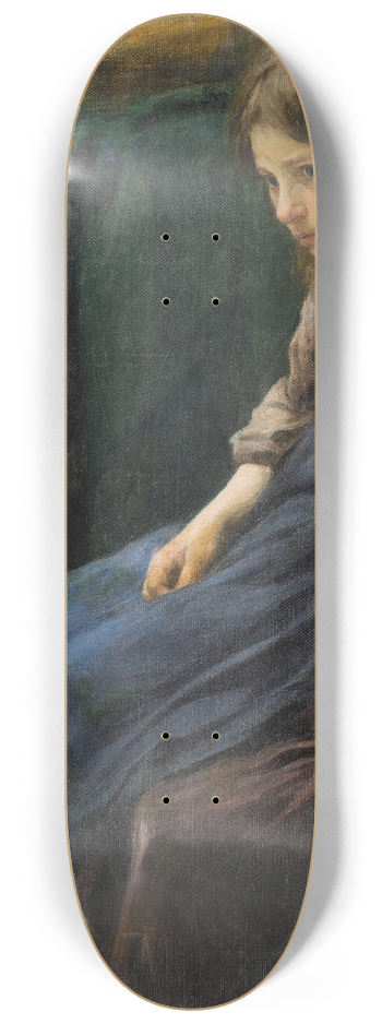 Frantiek indel - A Sitting Girl 8.25 inch art skate deck