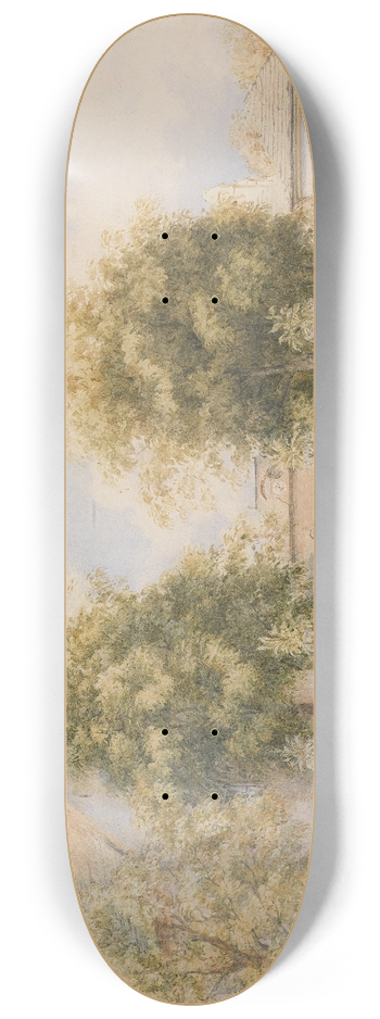 Franz Alt - Biedermeierliches Haus 8.25 inch art skate deck