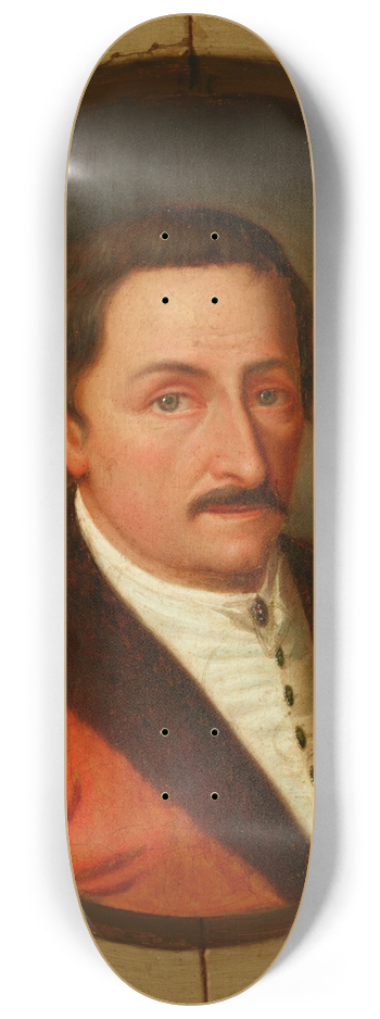Friedrich Kloss - Portrait of Andrzej Maksymilian Fredro (ca. 16201678), Voivode of Podolia 8.25 inch art skate deck