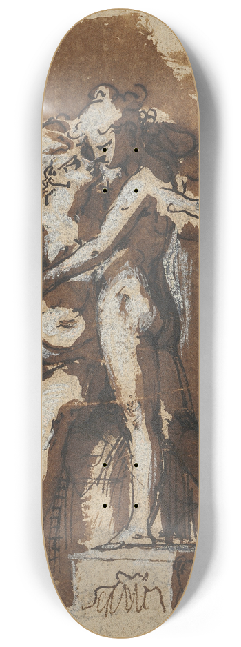 Franz Aspruck - Venus und Cupido 8.25 inch art skate deck