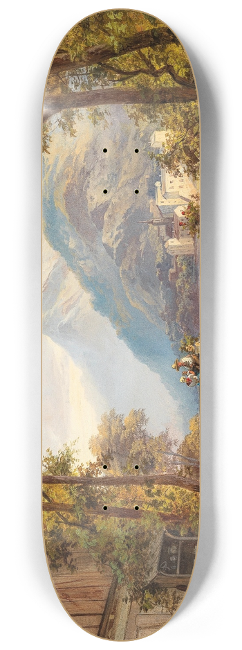 Franz Barbarini - An einem oberitalienischen See 8.25 inch art skate deck