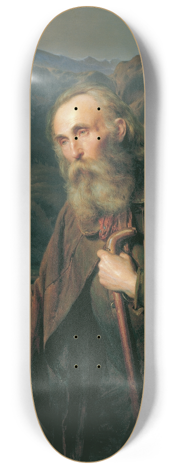 Franz Eybl - Ein alter Bettler 8.25 inch art skate deck