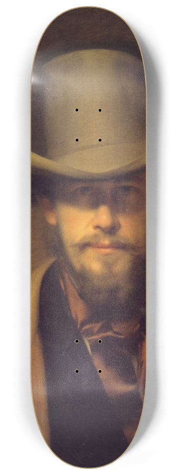 Franz Eybl - Self-portrait 8.25 inch art skate deck