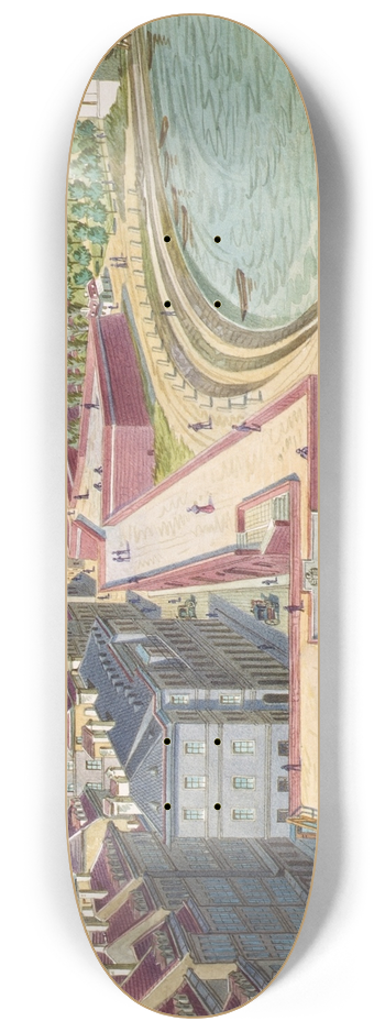 Franz Gerasch - Das Rotenturm-Tor in Wien 8.25 inch art skate deck