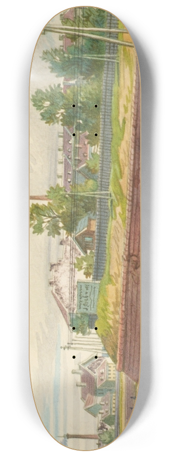 Franz Gerasch - Die Lerchenfelder Linie in Wien 8.25 inch art skate deck