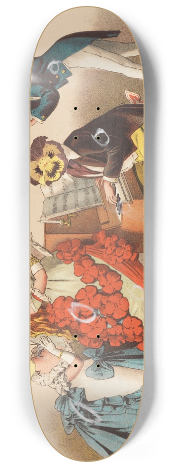 Franz Graf von Pocci - Viola Tricolor 8.25 inch art skate deck