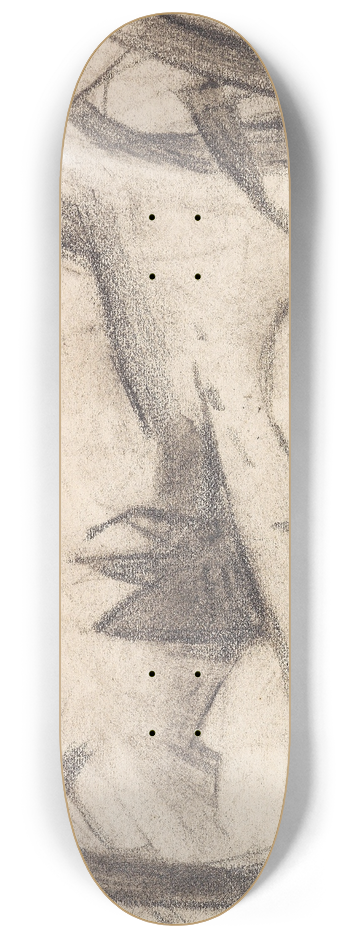 Franz Marc - Abstrahierte exotische Landschaft 8.25 inch art skate deck