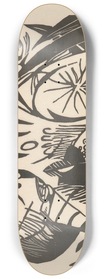 Franz Marc - Tiger 8.25 inch art skate deck