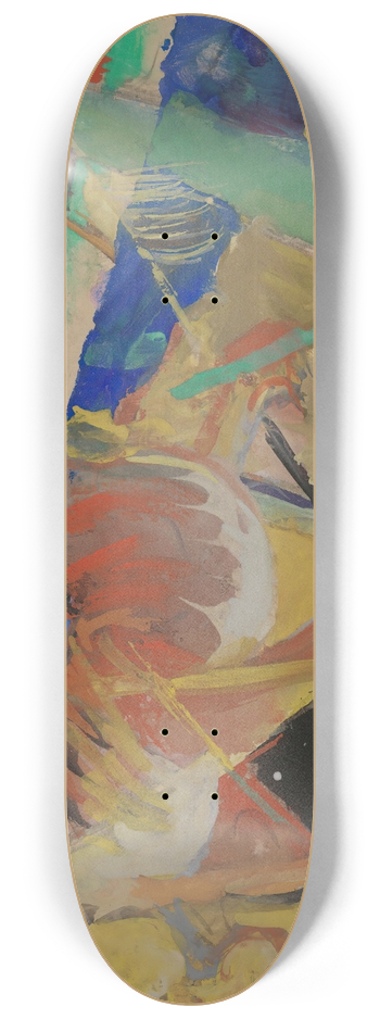 Franz Marc - Tiger in the Jungle 8.25 inch art skate deck