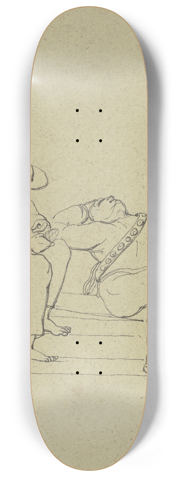 Franz Pforr - Sitting wire-maker 8.25 inch art skate deck