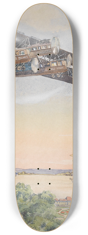 Franz Poledne - Doppeldecker-Flugshow 8.25 inch art skate deck