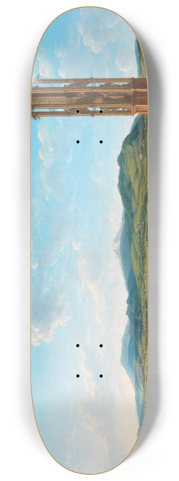 Franz Scheyerer - Die Spinnerin am Kreuz mit Aussicht gegen das Mdlinger Gebirge 8.25 inch art skate deck