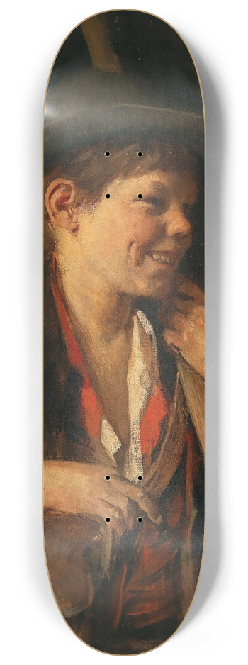 Franz von Defregger - A Tyrolean Shepard Boy 8.25 inch art skate deck