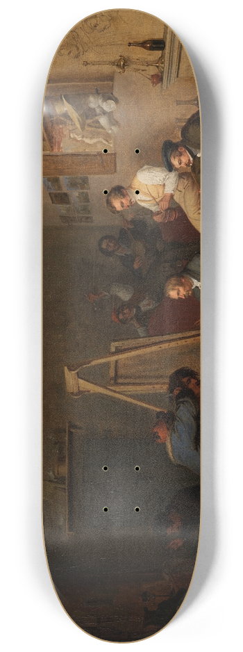 Friedrich Mosbrugger  - Des Knstlers Studio in Rom 8.25 inch art skate deck