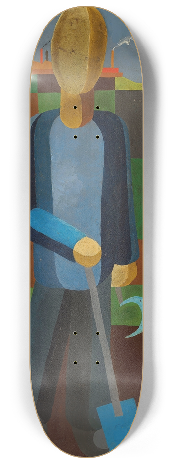 Franz Wilhelm Seiwert - Der Grtner 8.25 inch art skate deck