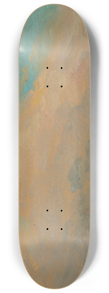 Frederic Edwin Church - Cloudy Sky over Mountains 8.25 inch art skate deck