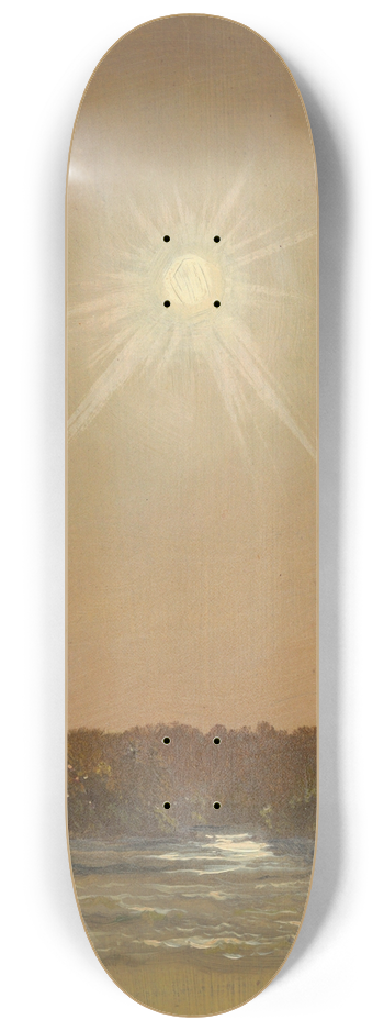 Frederic Edwin Church - Maine sunset 8.25 inch art skate deck