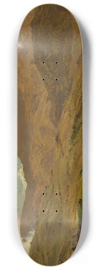 Frederic Edwin Church - Mount Chimborazo, Ecuador 8.25 inch art skate deck