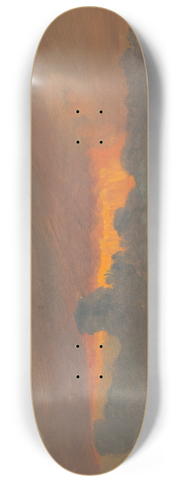 Frederic Edwin Church - Sunset II 8.25 inch art skate deck