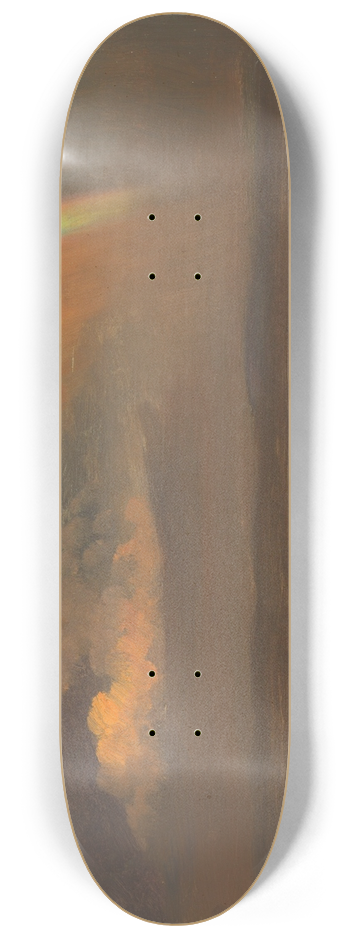Frederic Edwin Church - Sunset over broad landscape 8.25 inch art skate deck