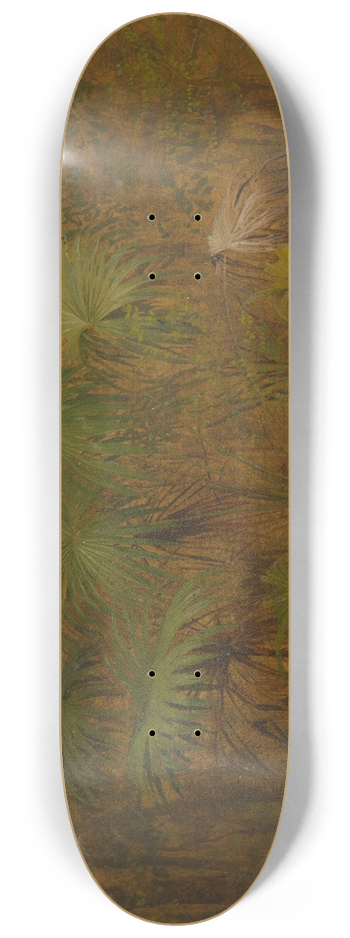 Frederic Edwin Church - Thatch Palm, Jamaica 8.25 inch art skate deck