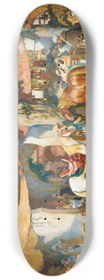 Frederick Arthur Bridgman - Dans le souk. Alger 8.25 inch art skate deck