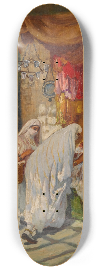Frederick Arthur Bridgman - The Bazaar 8.25 inch art skate deck