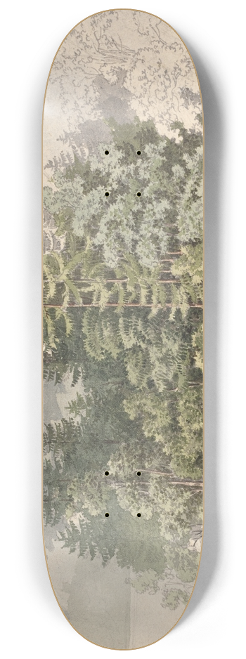 Friedrich Salath - Alpine Landscape 8.25 inch art skate deck