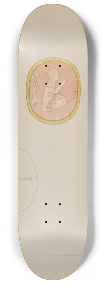 Frederick Jackson - Cameo Brooch 8.25 inch art skate deck