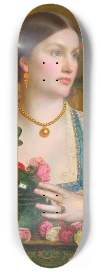 Frederick Sandys - Grace Rose 8.25 inch art skate deck