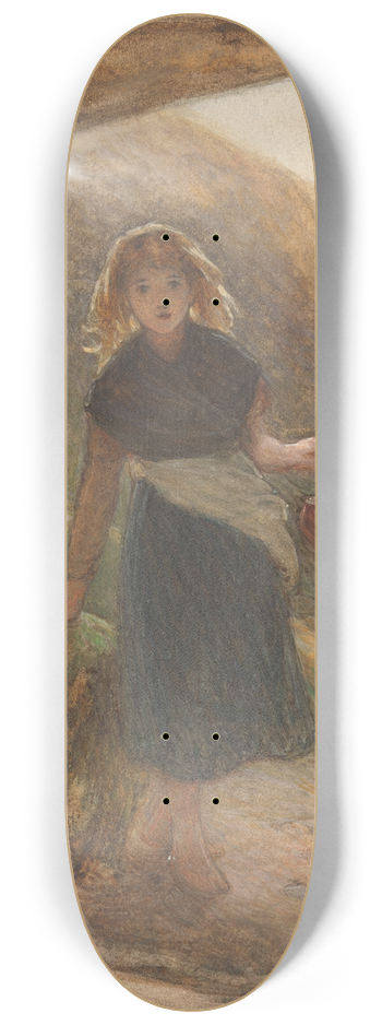 Frederick Walker - The Mussel Gatherer 8.25 inch art skate deck