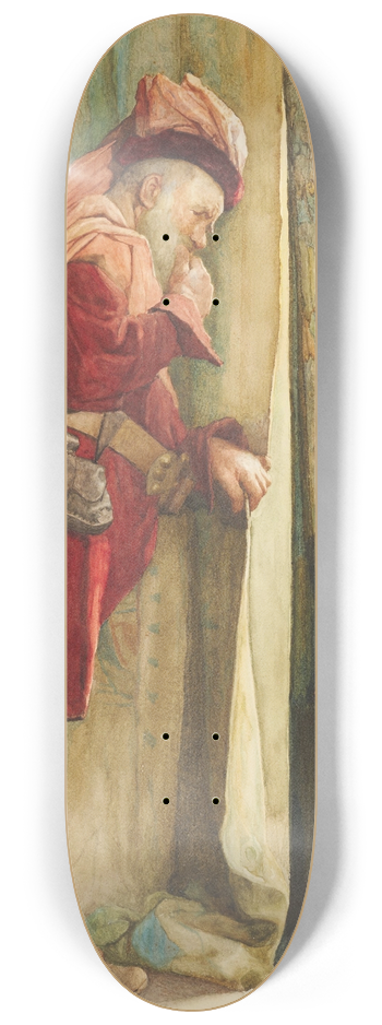 Frederick William Davis - Falstaff; I will esconce me behind the Arras 8.25 inch art skate deck