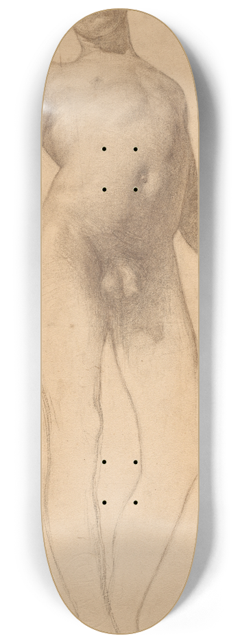 Frederick William MacMonnies - Standing Male Nude 8.25 inch art skate deck