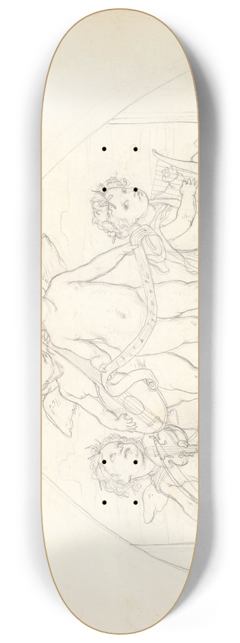 Frederic Leighton - Four Musical Putti 8.25 inch art skate deck