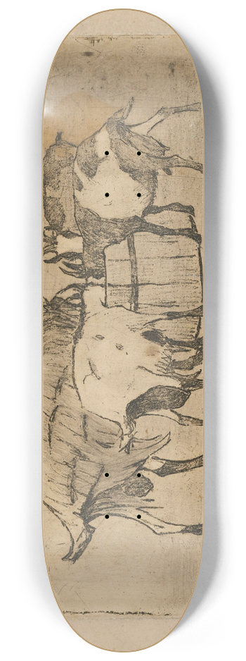 Frida Konstantin - Pijce kravy 8.25 inch art skate deck