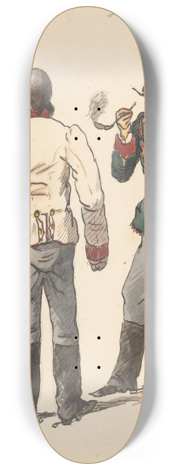 Friedrich Carl von Scheidlin - Smokers 8.25 inch art skate deck